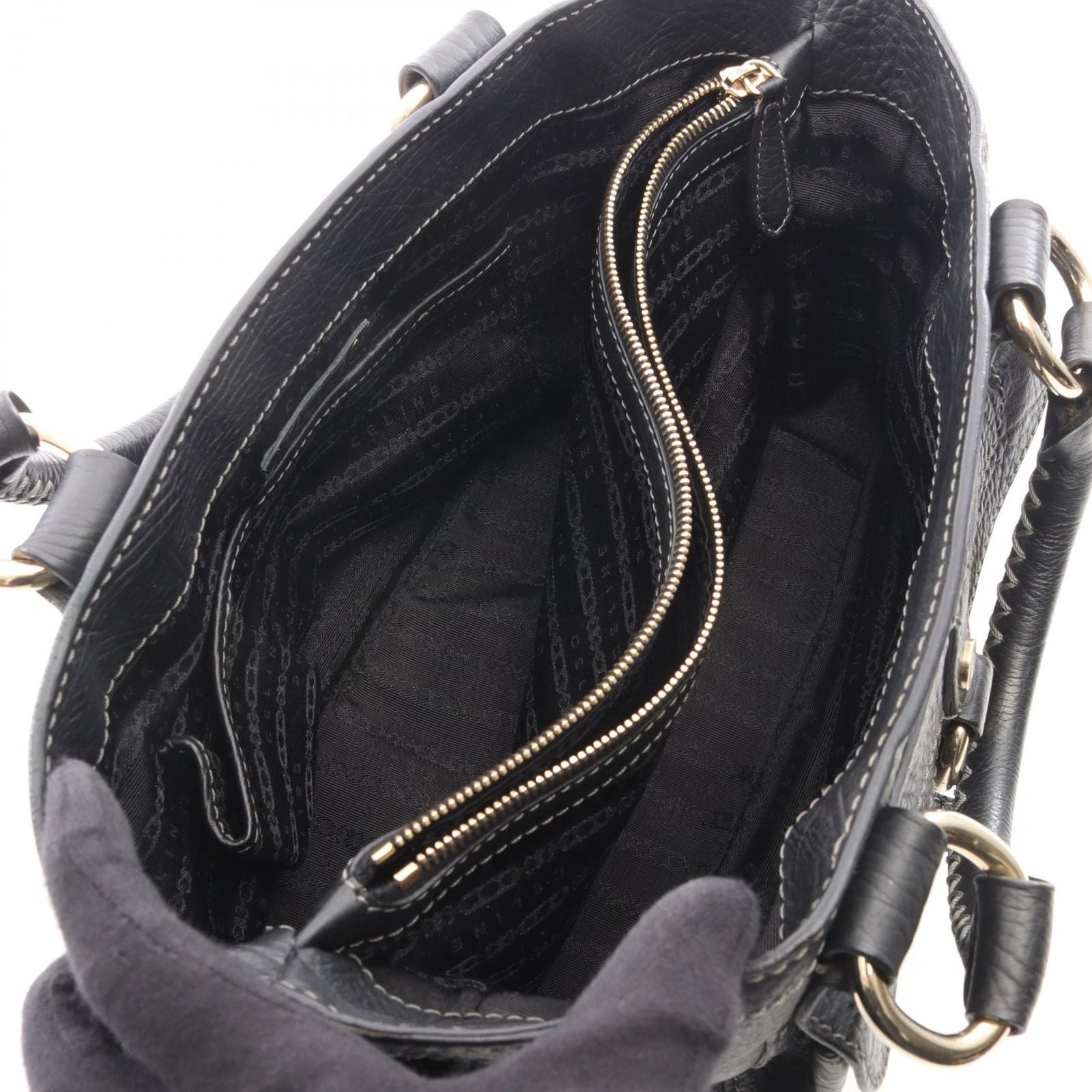 Celine Handbag Boogie Bag Black Leather — view 3