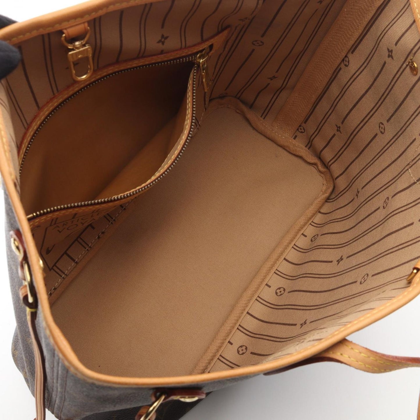 Louis Vuitton Tote Neverfull PM Canvas Leather — view 3