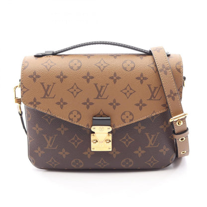 Louis Vuitton Handbag Pochette Metis 2-Way Canvas Leather