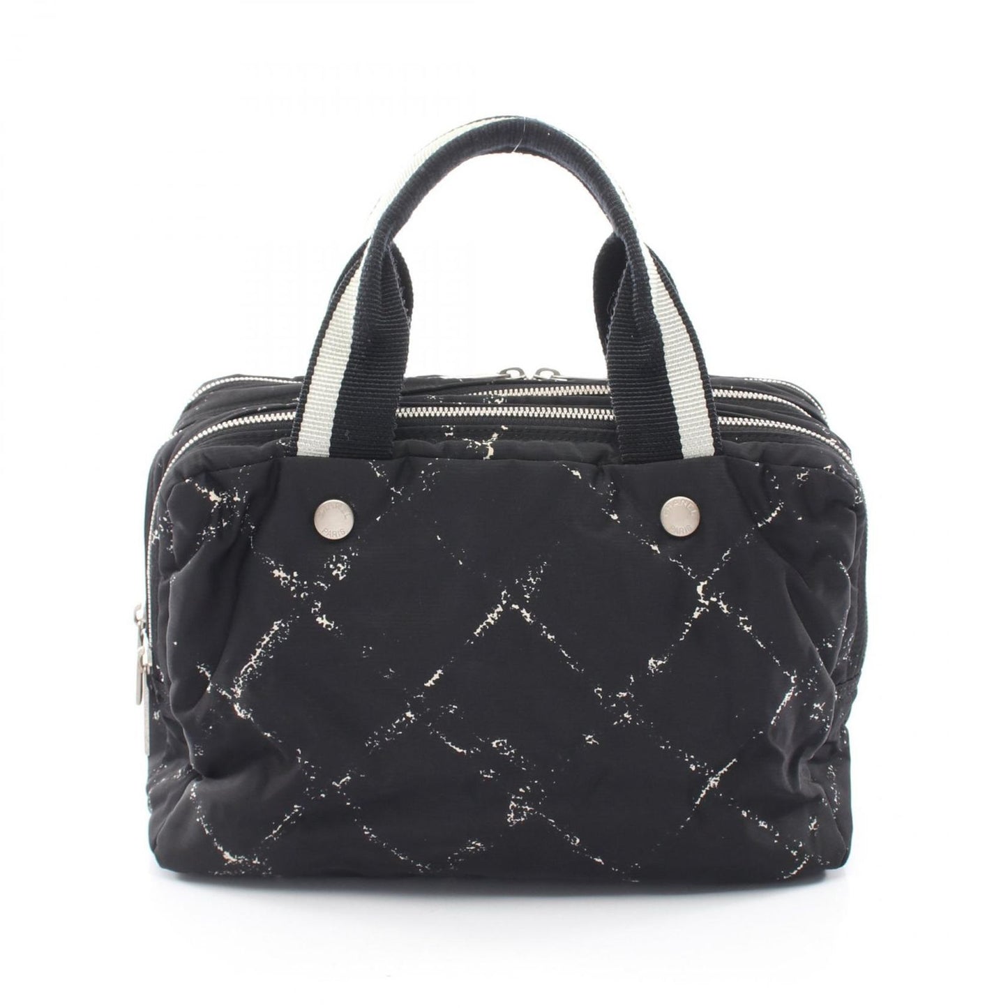 Chanel Handbag Vintage Travel Line Black Nylon