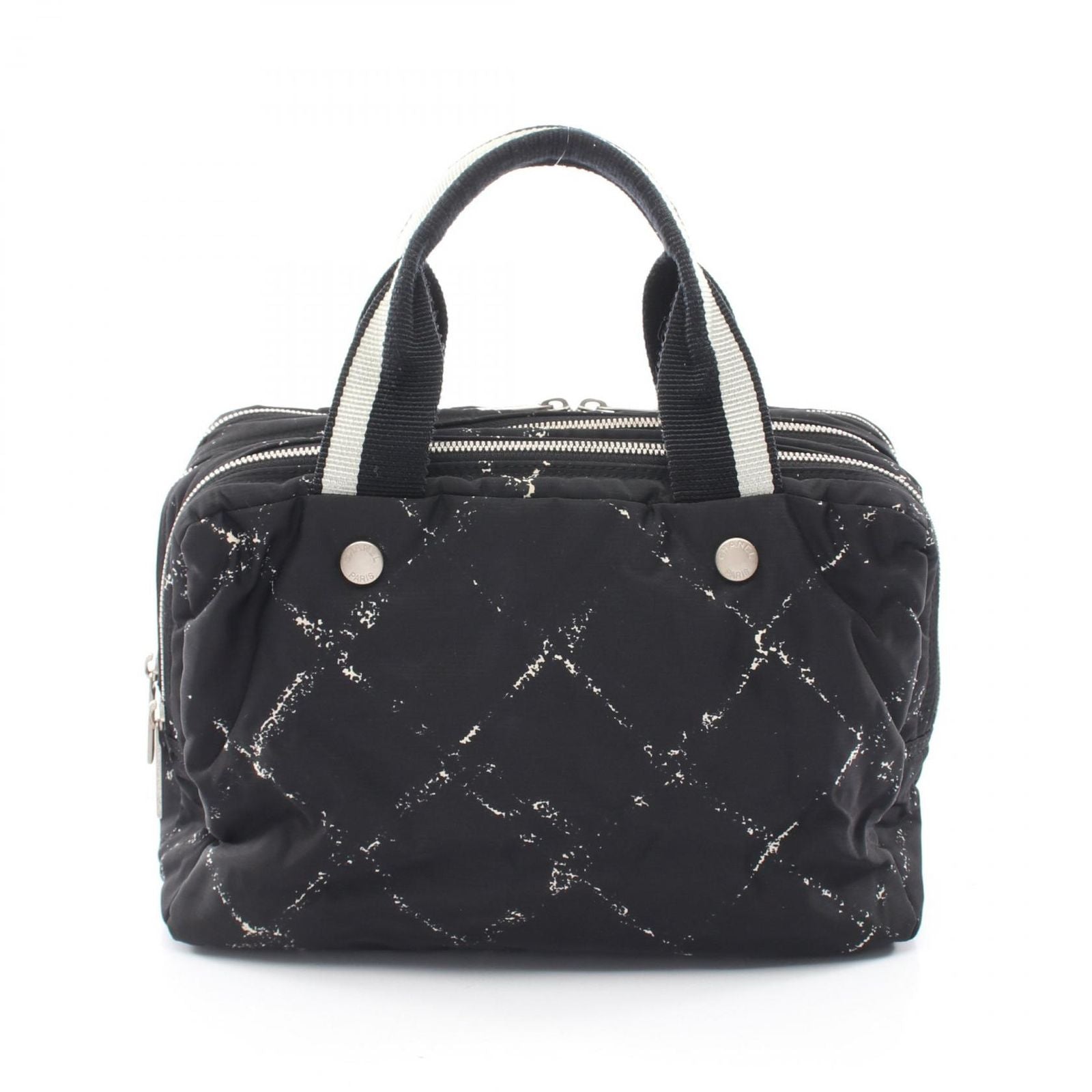 Chanel Handbag Vintage Travel Line Black Nylon