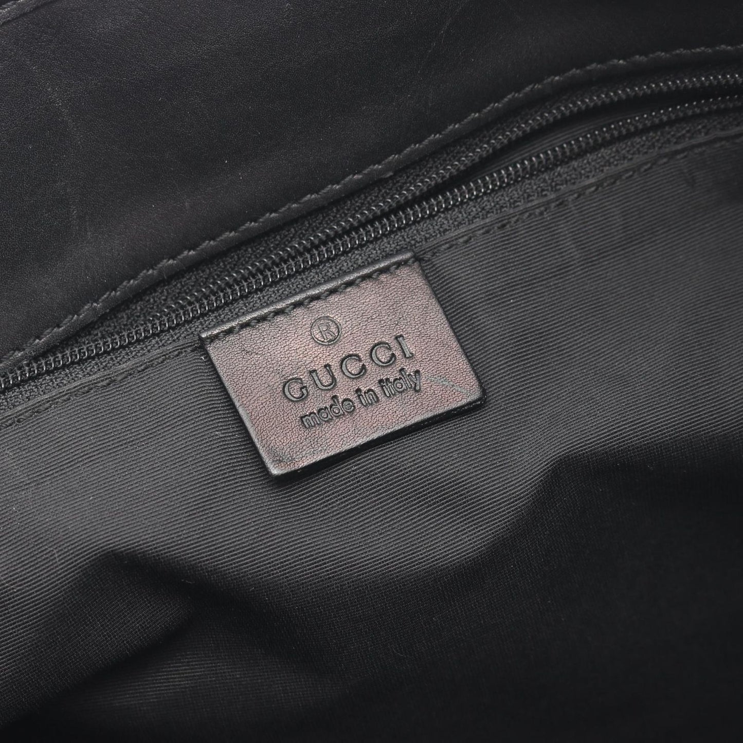 Gucci Tote GG Pattern Black Canvas Leather — view 4