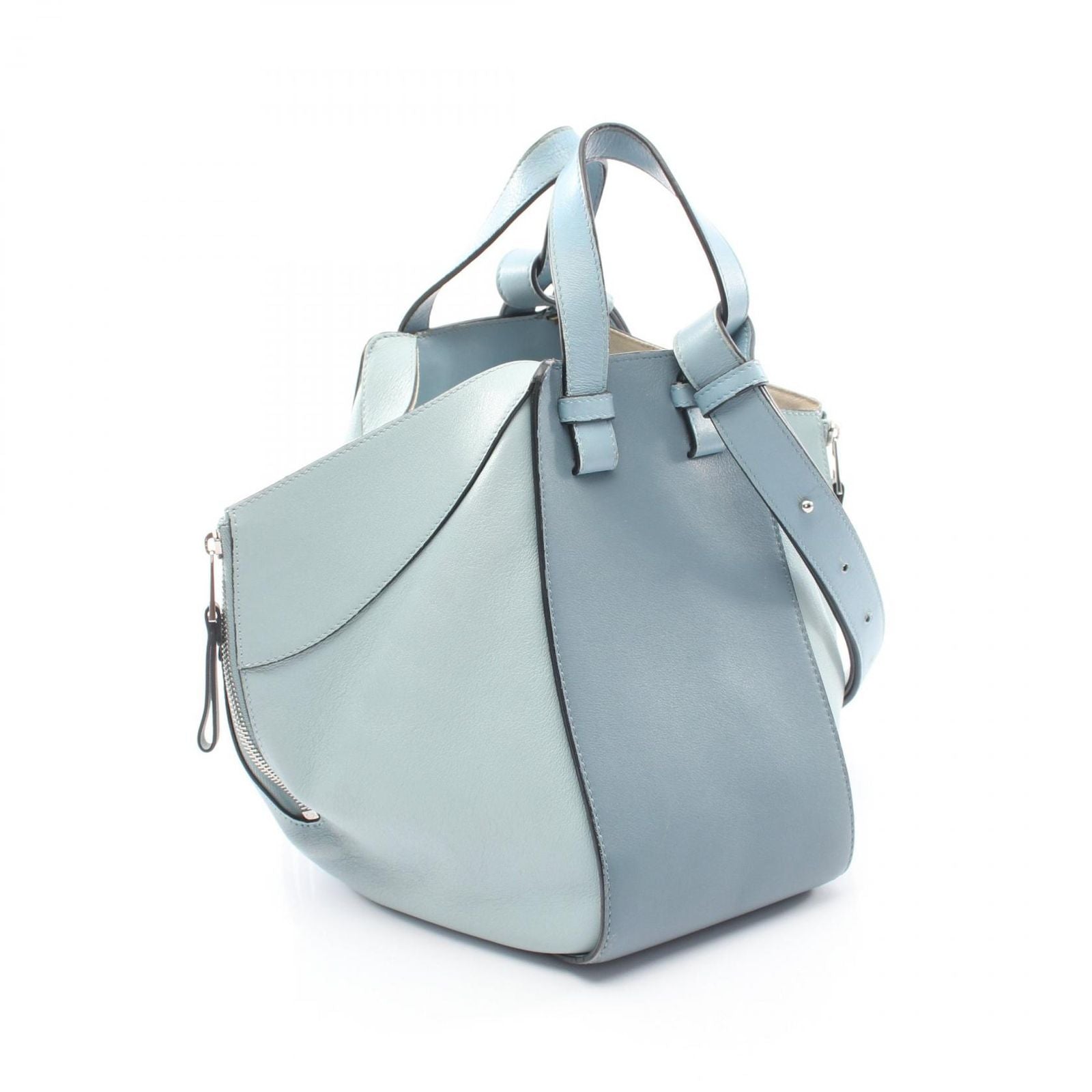 Loewe Handbag Hammock Small 2-Way Light Blue Leather — view 2