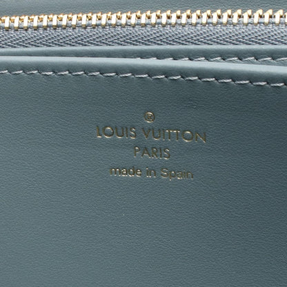 Louis Vuitton Round Wallet Zippy Mahina Flight Mode Brume Leather — view 4