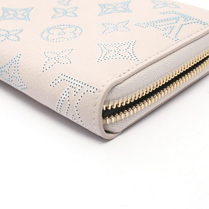 Louis Vuitton Round Wallet Zippy Mahina Flight Mode Brume Leather — view 7