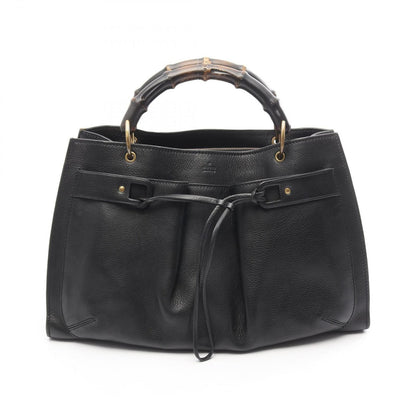 Gucci Handbag Bamboo Black Leather Tote