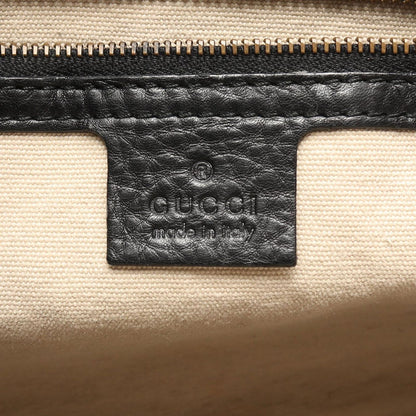 Gucci Handbag Bamboo Black Leather Tote — view 4