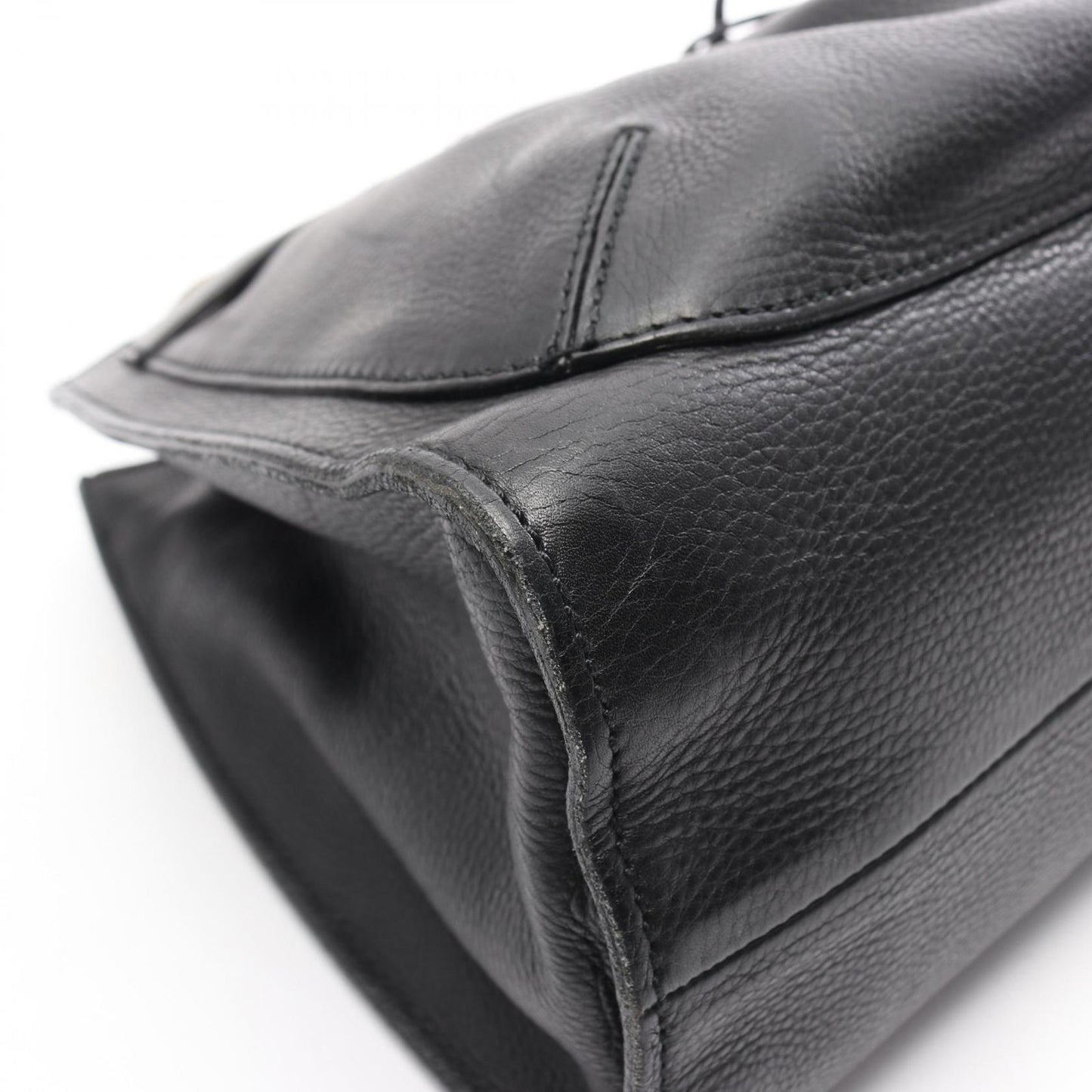 Gucci Handbag Bamboo Black Leather Tote — view 5