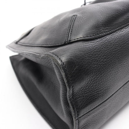 Gucci Handbag Bamboo Black Leather Tote — view 5