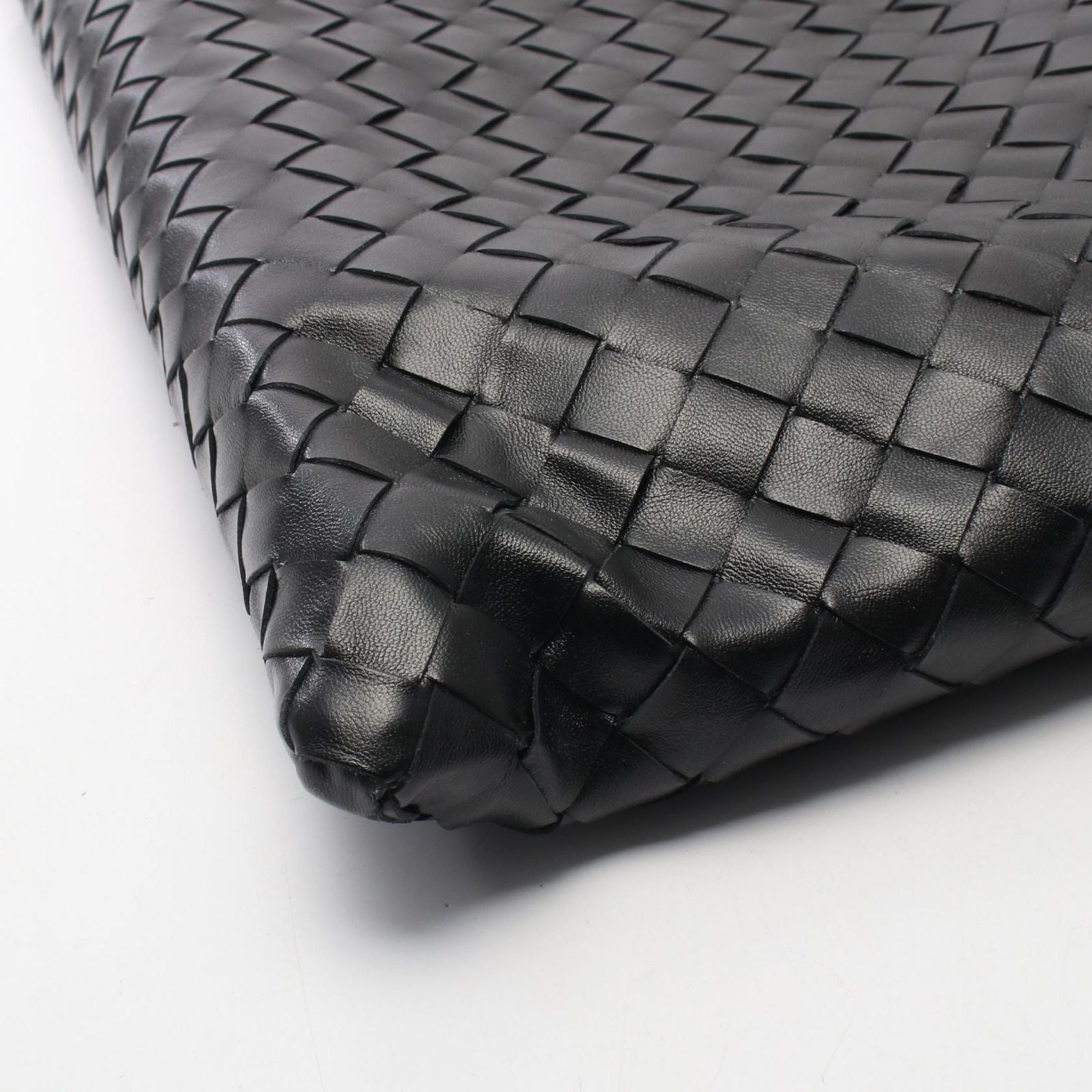 Bottega Veneta Handbag Hop Intrecciato Black Leather Small — view 7