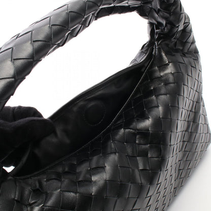 Bottega Veneta Handbag Hop Intrecciato Black Leather Small — view 5