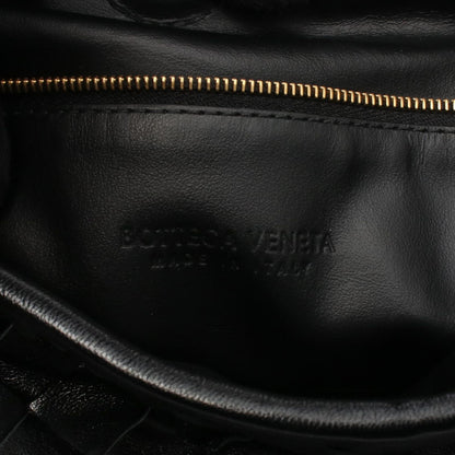 Bottega Veneta Handbag Hop Intrecciato Black Leather Small — view 4