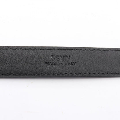 Fendi Belt FF Logo Black Leather — view 4