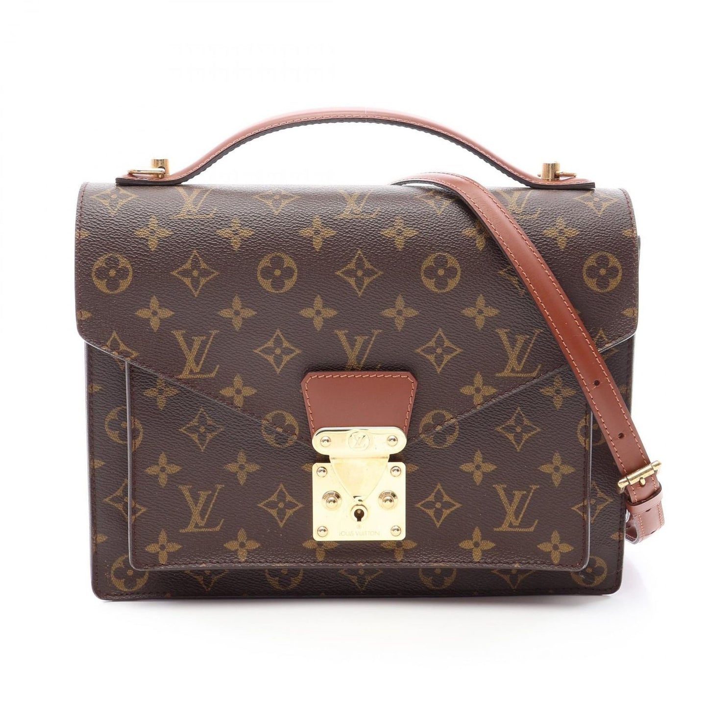 Louis Vuitton Handbag Monceau Monogram Canvas Leather 28