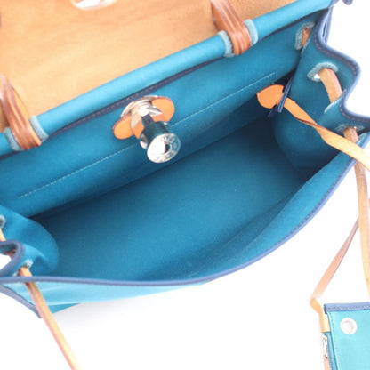 Hermes Handbag Herbag Zip PM 2-Way Blue — view 3