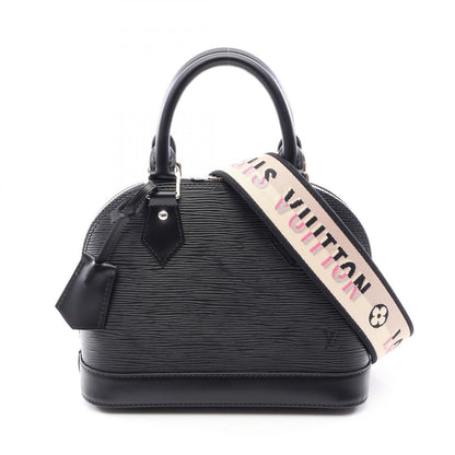 Louis Vuitton Handbag Alma BB Epi Noir 2-Way Leather