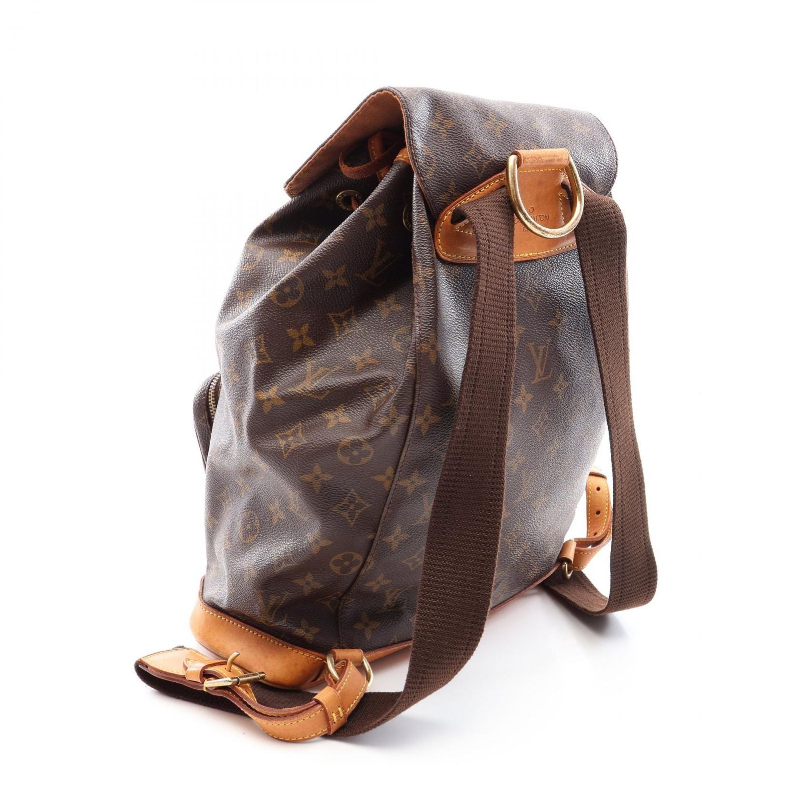 Louis Vuitton Backpack Montsouris GM Canvas Leather — view 2