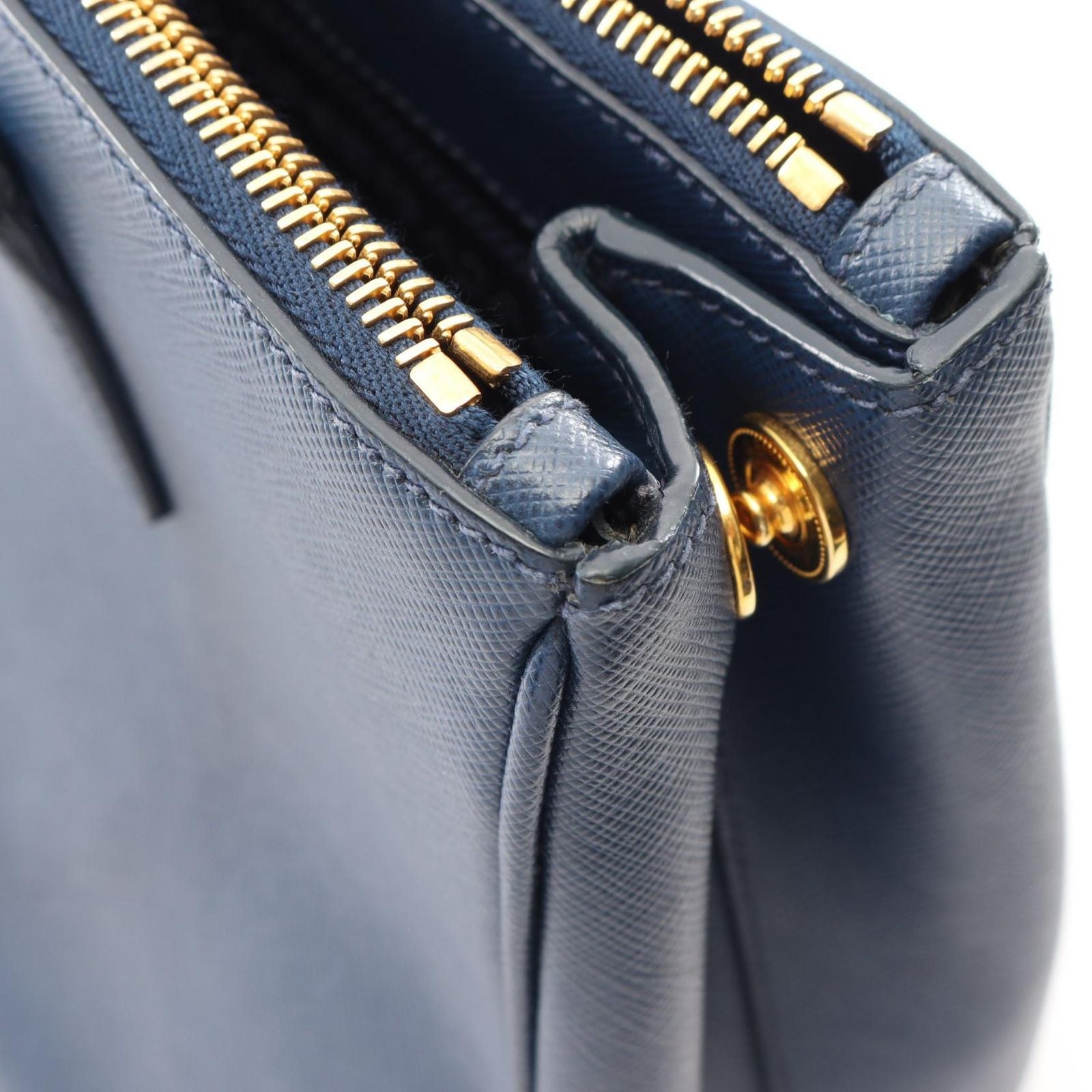 Prada Handbag Saffiano Lux Galleria 2-Way Blue Leather Tote — view 7