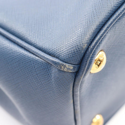 Prada Handbag Saffiano Lux Galleria 2-Way Blue Leather Tote — view 6