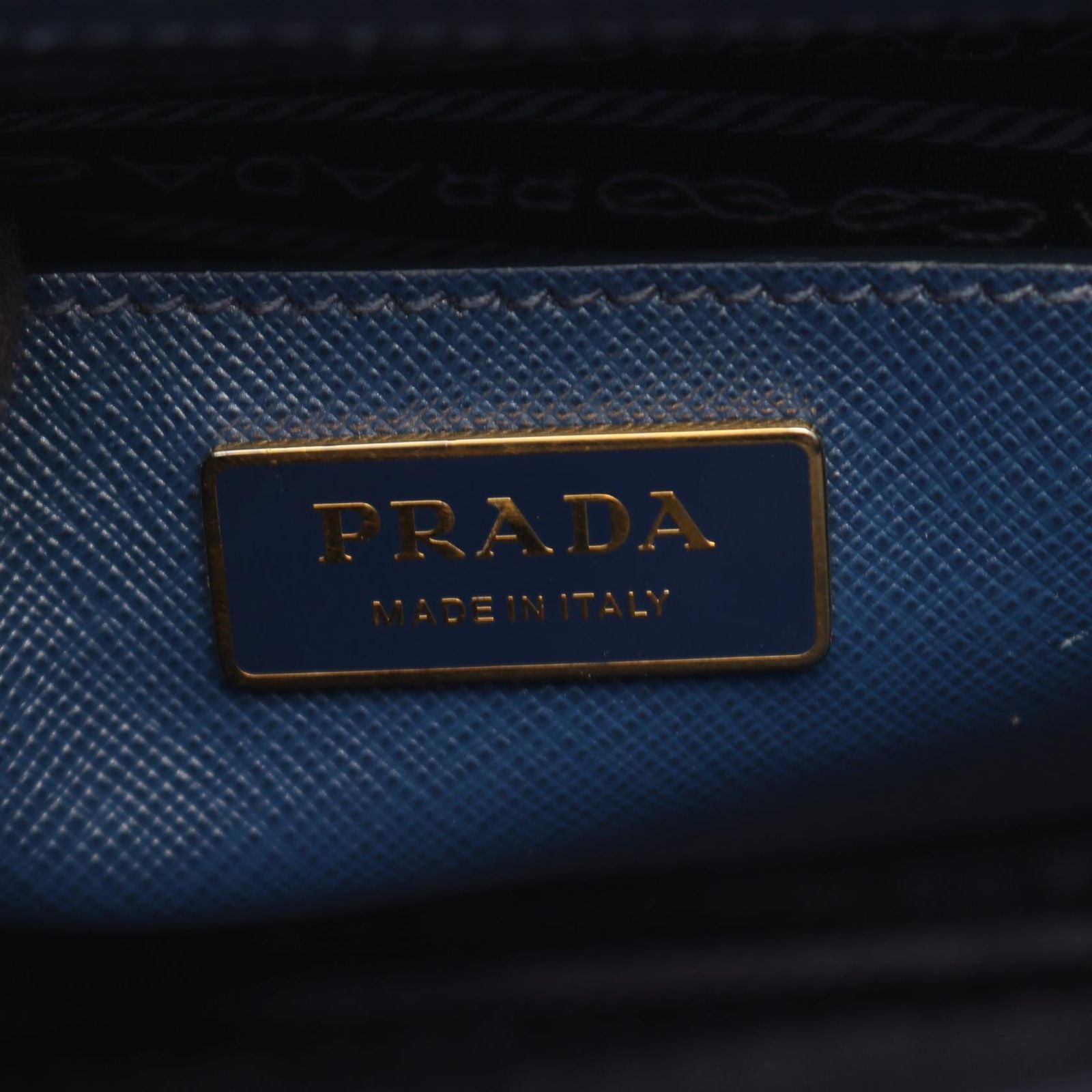 Prada Handbag Saffiano Lux Galleria 2-Way Blue Leather Tote — view 4