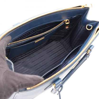 Prada Handbag Saffiano Lux Galleria 2-Way Blue Leather Tote — view 3