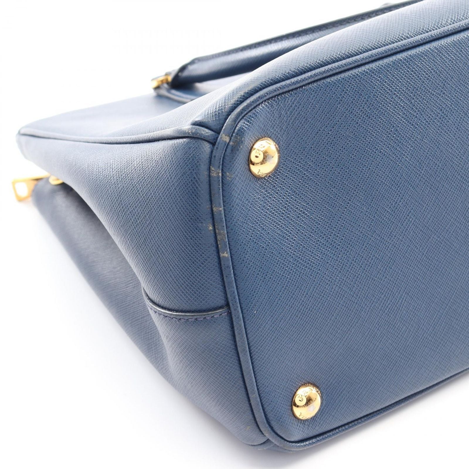 Prada Handbag Saffiano Lux Galleria 2-Way Blue Leather Tote — view 9