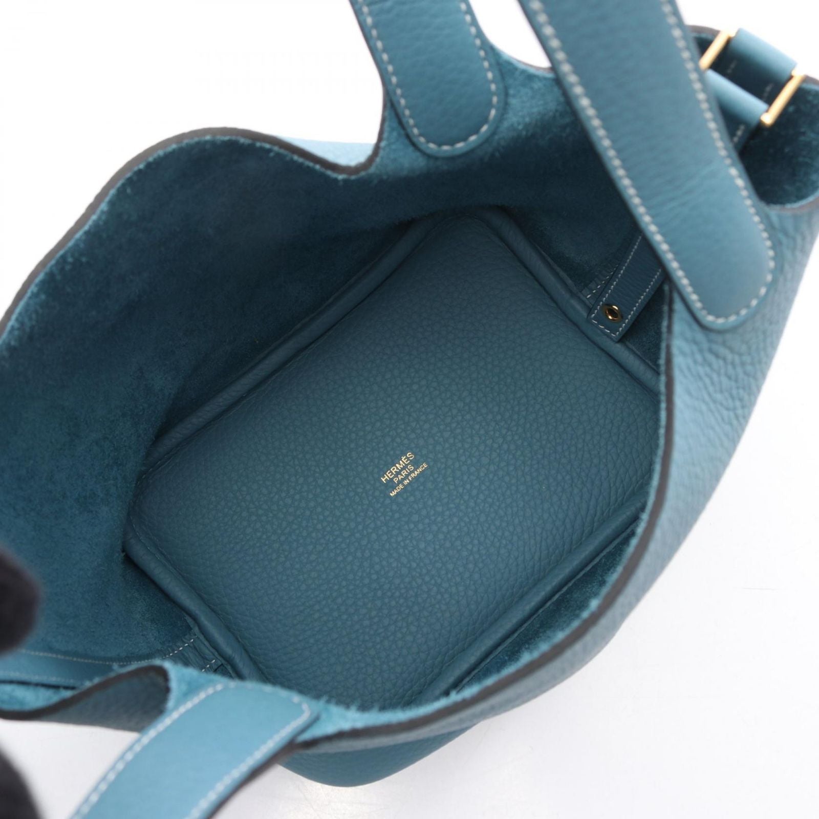 Hermes Handbag Picotin Lock PM New Blue Jean — view 3