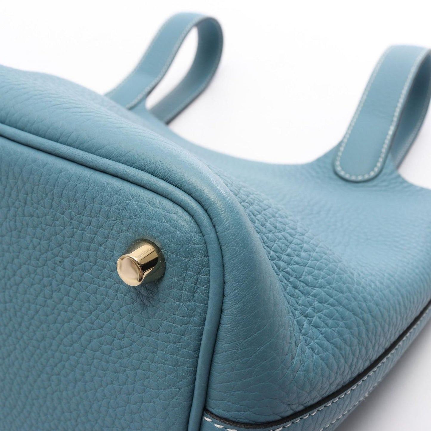 Hermes Handbag Picotin Lock PM New Blue Jean — view 6