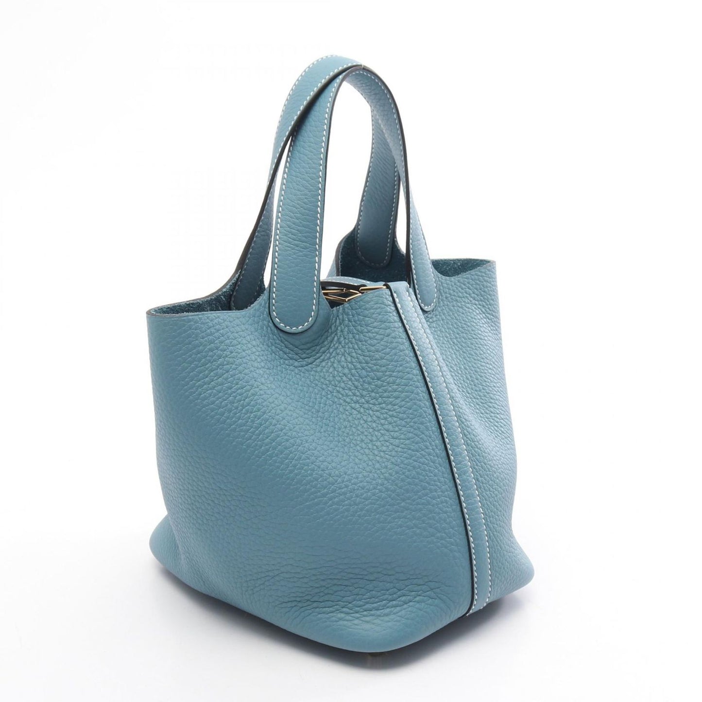 Hermes Handbag Picotin Lock PM New Blue Jean — view 2