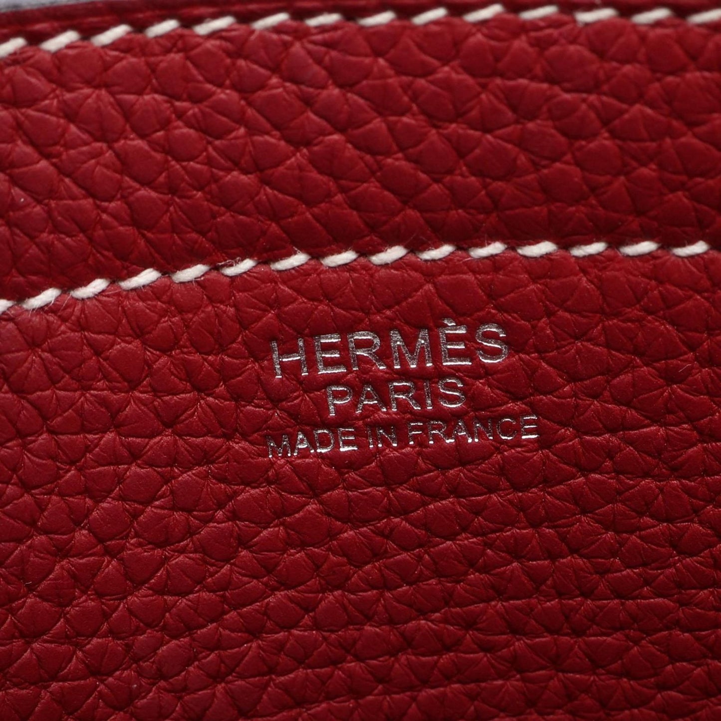 Hermes Tote Cover Series 31 Rouge Grena Leather — view 4