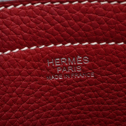 Hermes Tote Cover Series 31 Rouge Grena Leather — view 4
