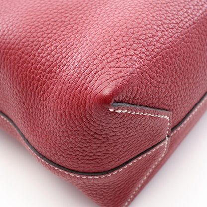 Hermes Tote Cover Series 31 Rouge Grena Leather — view 6