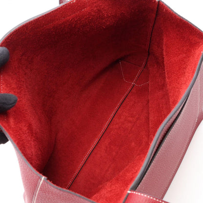 Hermes Tote Cover Series 31 Rouge Grena Leather — view 3