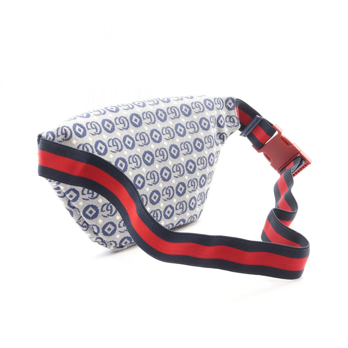 Gucci Waist Bag Children GG Logo Kids Blue Canvas Leather Star — view 2