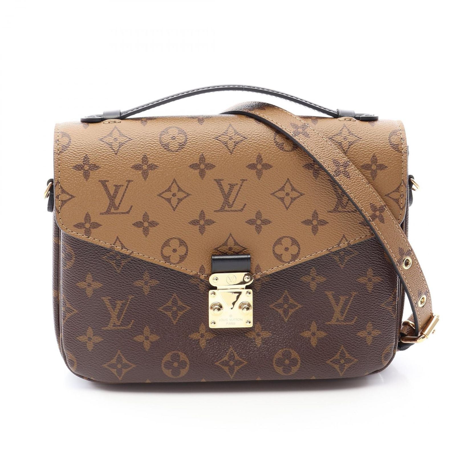 Louis Vuitton Handbag Pochette Metis 2-Way Canvas Leather