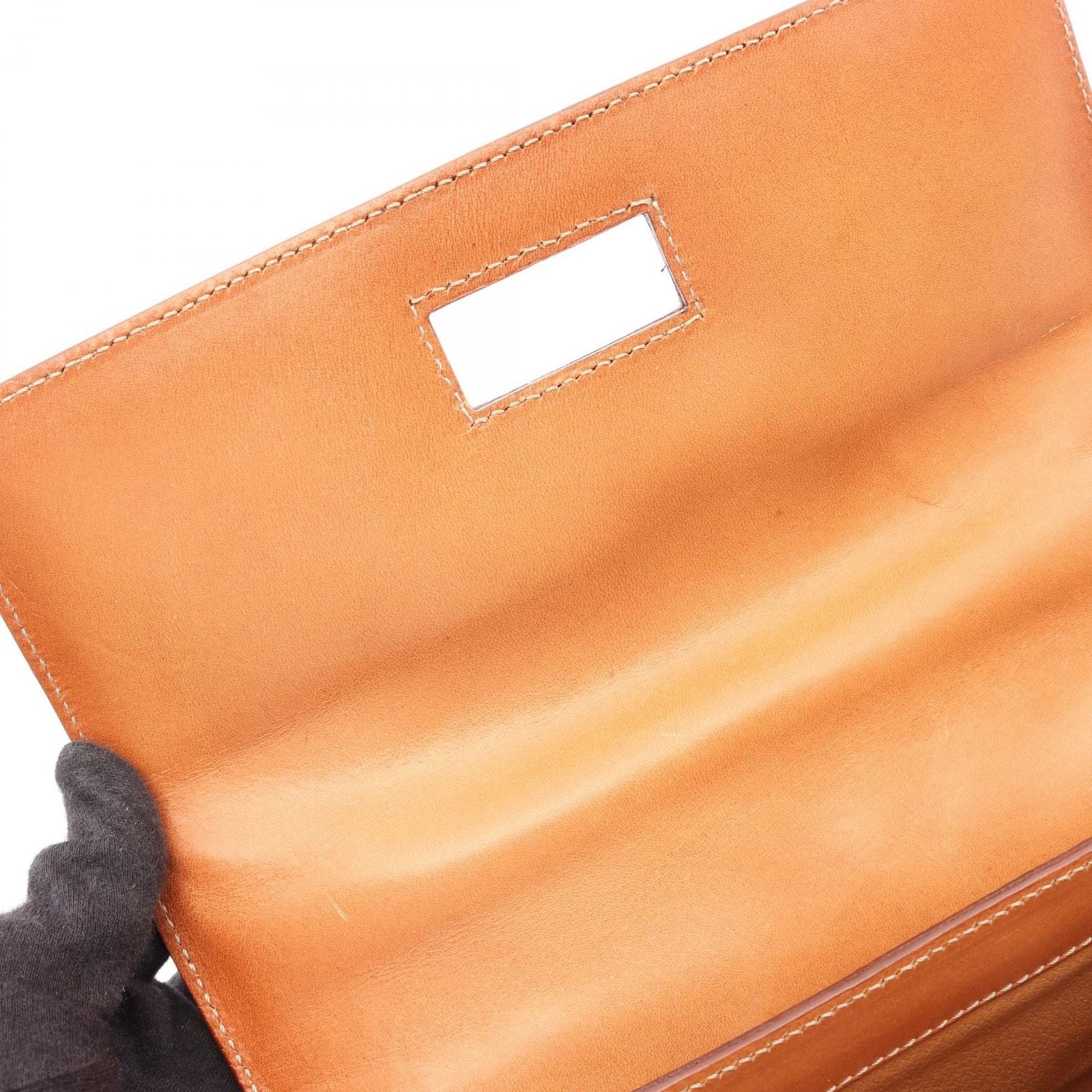 Celine Handbag Macadam 2-Way Dark Brown Canvas Leather Top Handle — view 6