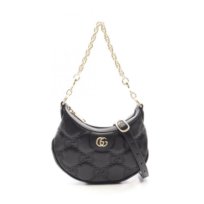 Gucci GG Matelasse 2-Way Black Leather Mini
