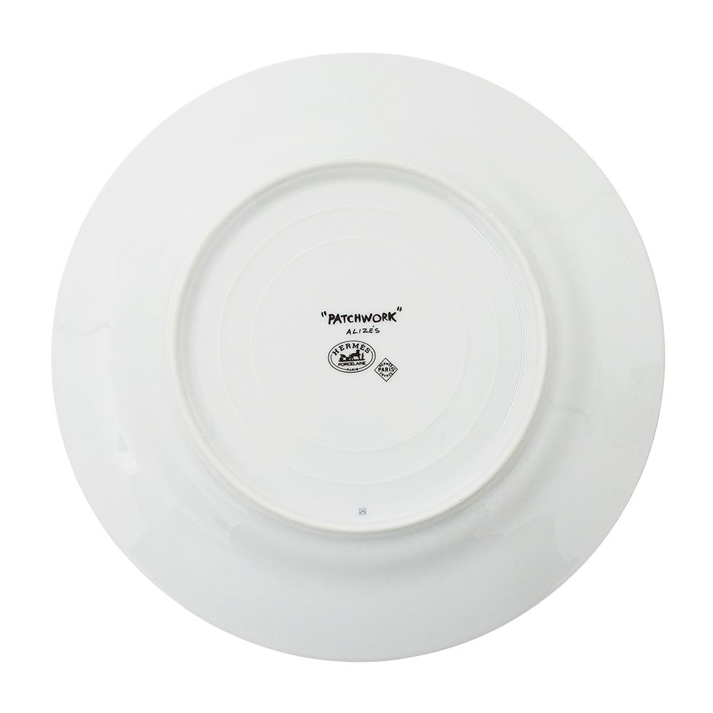 Hermes Tableware Patchwork Trade Style Plate China Orange — view 5