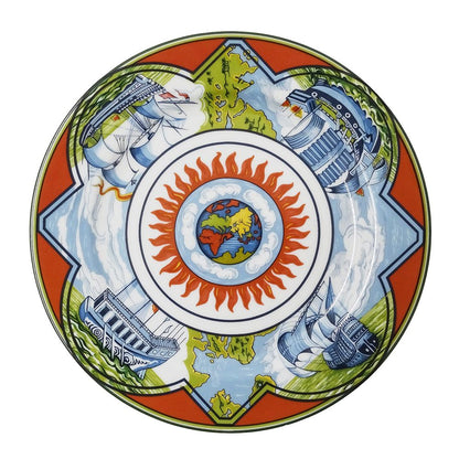 Hermes Tableware Patchwork Trade Style Plate China Orange