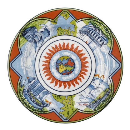 Hermes Tableware Trade Style Patchwork China Orange Western — view 2