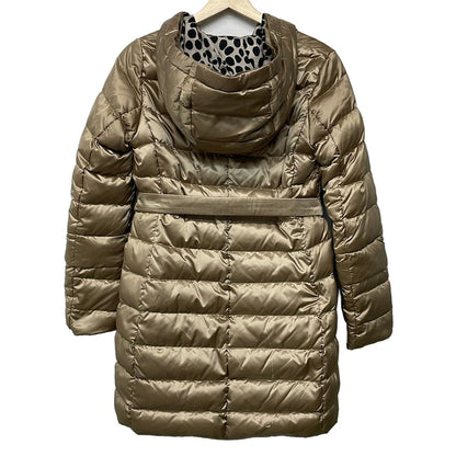 Max Mara S Down Coat 42 M Gold Reversible Sleeves Detachable Bag Winter — view 2