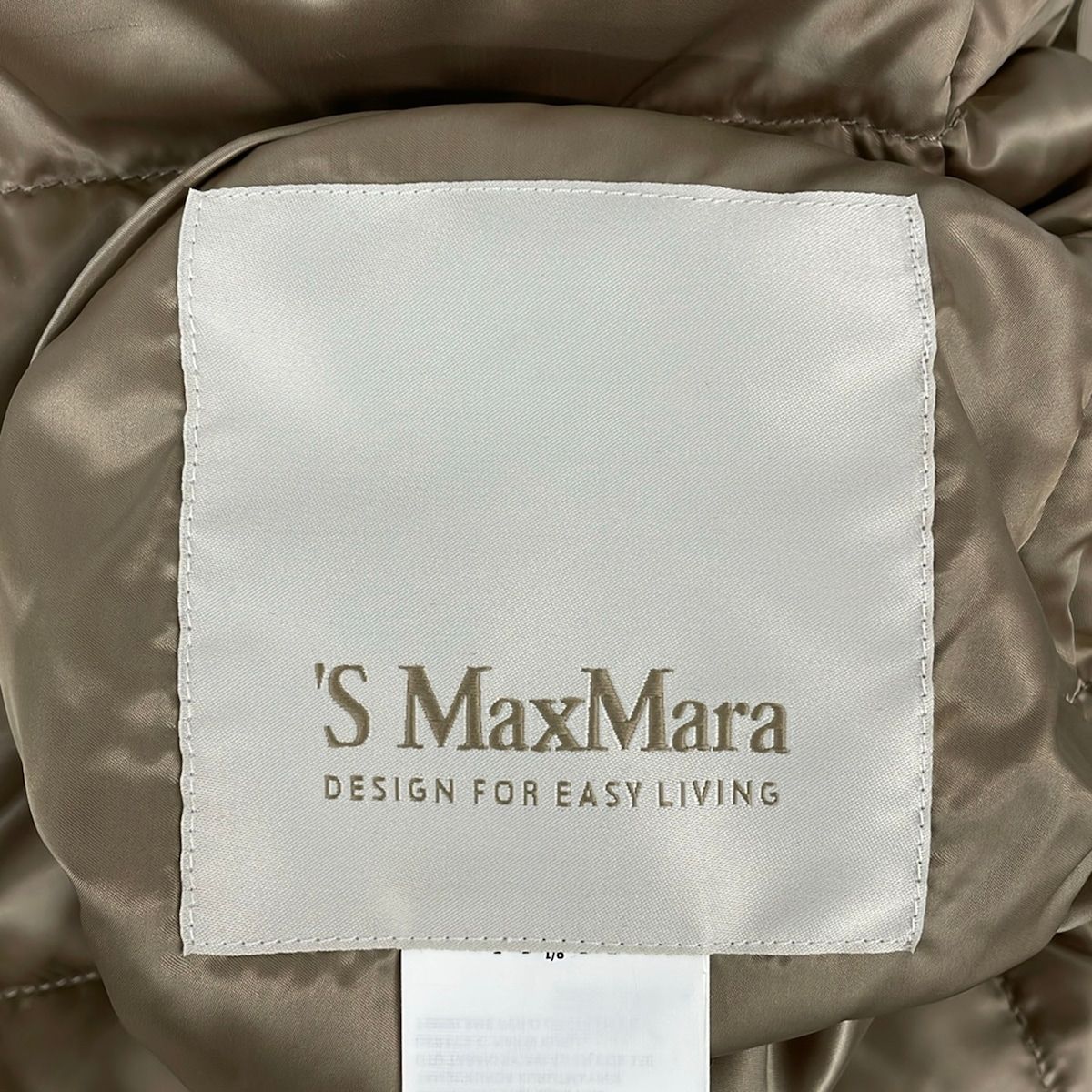 Max Mara S Down Coat 42 M Gold Reversible Sleeves Detachable Bag Winter — view 5