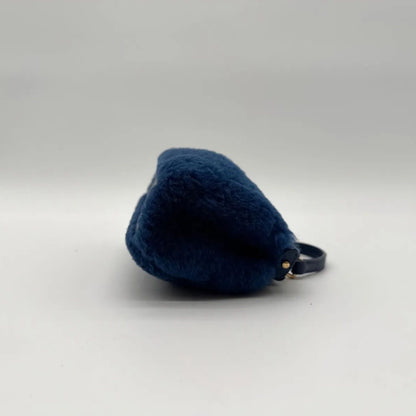 Fendi Shoulder Bag Micro Peekaboo Shearling Blue — view 4