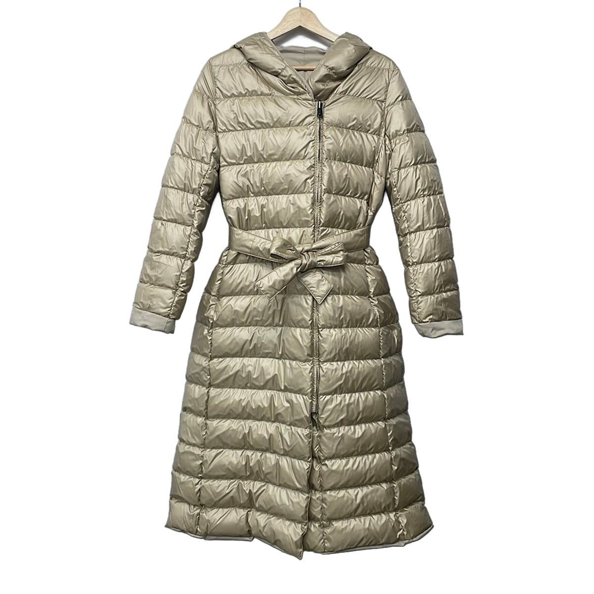 Max Maraweekend Down Coat 42 M Beige Reversible Winter Wear — view 3