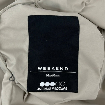 Max Maraweekend Down Coat 42 M Beige Reversible Winter Wear — view 5