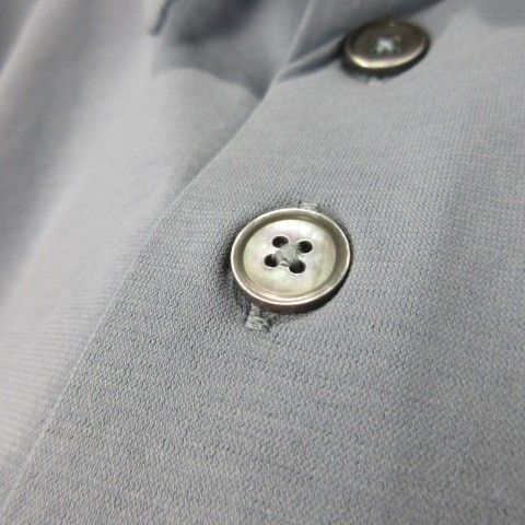 Hermes Polo Shirt Short Sleeve Cotton Orange Box M Light Blue — view 5