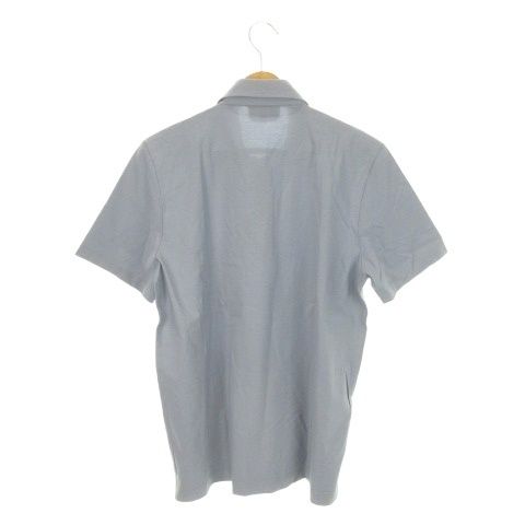 Hermes Polo Shirt Short Sleeve Cotton Orange Box M Light Blue — view 2