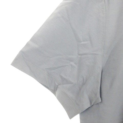 Hermes Polo Shirt Short Sleeve Cotton Orange Box M Light Blue — view 4