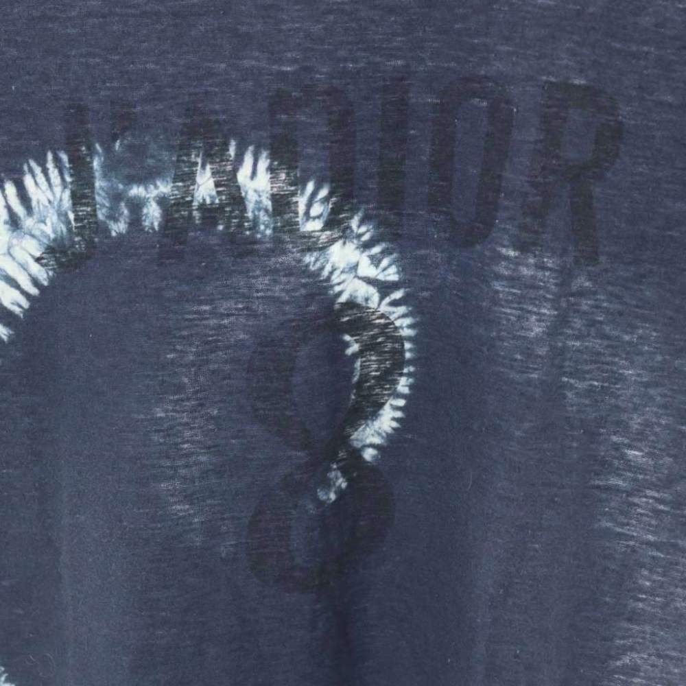Dior Jadior 8 T-Shirt Short Sleeve Linen Blend Tie Dye S Navy MW — view 6