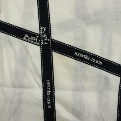 Hermes Bolduc Pattern Martin Margiela Era T-Shirt L White Navy Short Sleeve — view 6